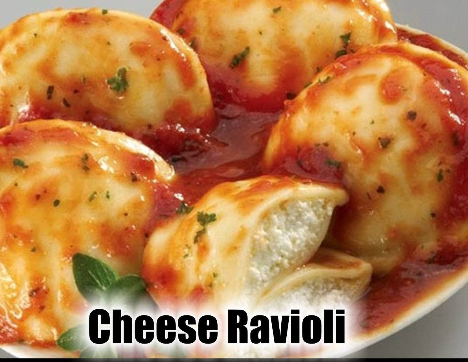 Three Cheese Ravioli at The Sauce Lady, Naples FL